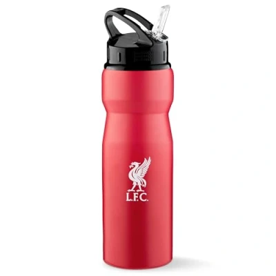 Imagen de Liverpool FC Botella de Agua Deportiva Gimnasio Deporte Aluminio 750ml con Pajita, Regalos Futbol