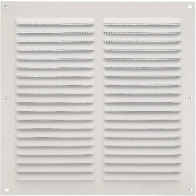 Imagen de Amig Rejilla Cuadrada de Aluminio con Mosquitera Rejillas Ventilación para Salida Aire Ideal Techo Cocina y Baño Medidas 200 X MM Color Blanco