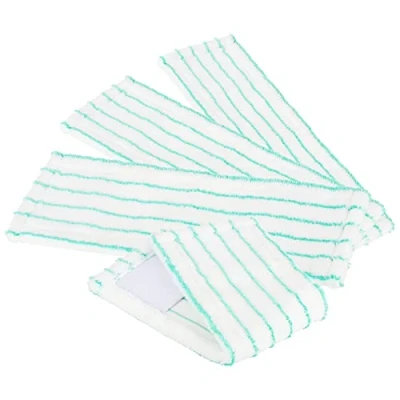 Imagen de com four® 4X paño de Repuesto para fregonas Microfibra fregona paños Limpieza Suelos (4 Piezas Turquesa/Blanco)