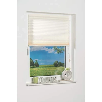 Imagen de K Home® Estor Plisado (100 x 210 cm), Color Crema