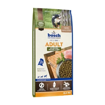 Imagen de bosch HPC Adult con ave fresca y mijo Alimento seco para perros adultos de todas las razas 1 x 15 kg