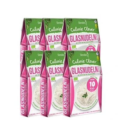Imagen de Shirataki Slendier pâtes de konjac biologique paque glass noodle Style (6 x 250 g)