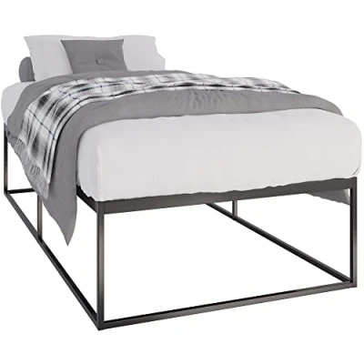 Imagen de CLP Somier Metálico Scala I Base Moderna para Cama con Listones De Metal Resistente En Tamaños Diferentes, Color:Negro, Tamaño:200x100x25 cm