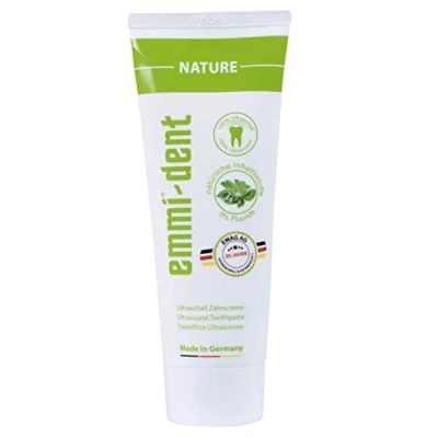 Imagen de emmi® dent Pasta Dental Ultrasónica &quot;Nature&quot; I Ideal para Dientes y Encías Sensibles sin Flúor, Microplásticos ni Nanomateriales Vegano Gluten 1x 75 ml