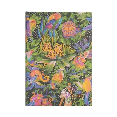 Imagen de Jungle Song (Whimsical Creations) Midi 12 month Verso Hardback Dayplanner 2025 (Elastic Band Closure)