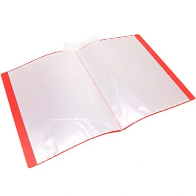 Imagen de WAYTEX 931422 Protector de documentos (A4, 80 vistas, 40 fundas), color rojo