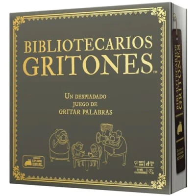 Imagen de Exploding Kittens Bibliotecarios Gritones Juego De Mesa para Adultos y Niños Un Despiadado Gritar Palabras a Partir 7 Años 2 5 Jugadores 20 Minutos por Partida Español