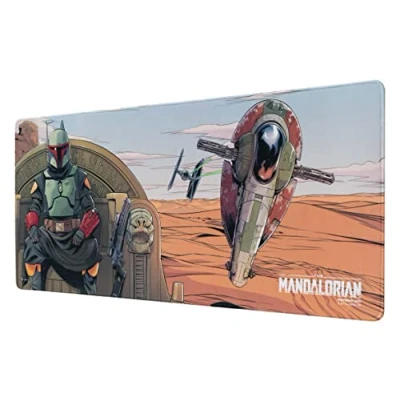 Imagen de Alfombrilla ratón Star Wars The Mandalorian Boba Fett Gaming Mousepad XXL/Alfombrilla XXL Escritorio Tapete Ideal Accesorio Gamer