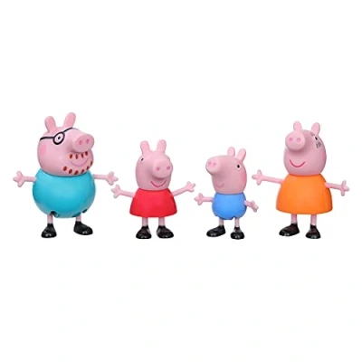 Imagen de Peppa Pig F2190 y su Familia, Set de 4 Figuras, Figuras la Familia Pig, Edad a Partir 3 años, Multicolor