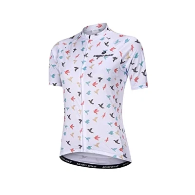 Imagen de Manga Corta Ciclismo MTB Maillot para Mujer, Jersey Ropa Transpirable Deportes al Aire Libre Ciclo Bicicleta (0007, S)