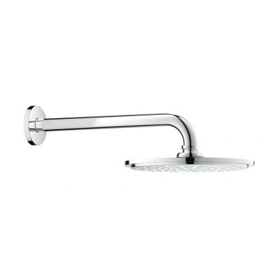 Imagen de Grohe Rainshower Cosmopolitan Conjunto de ducha chorro único, instalación en pared, con ecojoy, color cromo 210mm diámetro Ref. 26062000