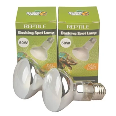 Imagen de LUCKY HERP Bombilla de calor para reptiles, 2 unidades (50 vatios)