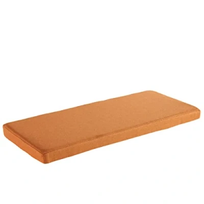 Imagen de AFEBOO cojín para banco de 2/3 plazas interiores y exteriores, asiento columpio, suave, lavable, antideslizante, patio, cocina, comedor, columpio (color naranja, 180 x 50 5