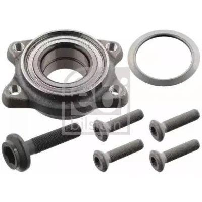 Imagen de FEBI BILSTEIN 101139 juego de cojinete rueda Eje trasero con tornillos 82 Rodamiento a bolas contacto angular AUDI: A4 B6 Berlina