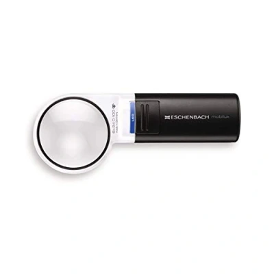 Imagen de Eschenbach HandyuxLED Lupa de Mano con iluminación LED (6 aumentos, diámetro la Lente: 58 mm)