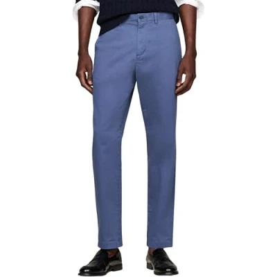 Imagen de Tommy Hilfiger Pantalón Chino Hombre Tapered Fit, Azul (Aegean Sea), 32W/28L
