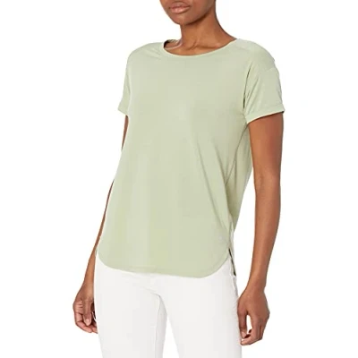 Imagen de Amazon Essentials Camiseta Studio Ligera, Holgada y con Cuello Redondo (Disponible en Tallas Grandes) Mujer, Verde Claro, XL