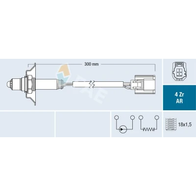 Imagen de FAE 75624 Sonda lambda MAZDA: MX 5 3