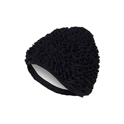 Imagen de Fashy Gorro de natación para mujer, color negro