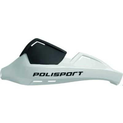 Imagen de POLISPORT 8305100026 Paramanos EVOLUTION INTEGRAL 2 puntos de fijación MX Style fabricado en plástico con kit montaje incluido compatible todos los modelos motocross/enduro color blanco