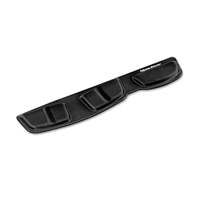 Imagen de Fellowes Reposamuñecas de espuma para teclado con canal ergonómico, color negro