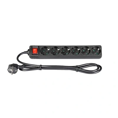 Imagen de Adam Hall Accessories 8747 S 6 Base de enchufes tomas con interruptor