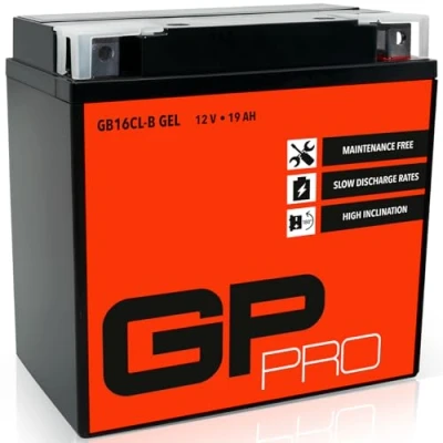 Imagen de GP PRO GB16CL B 12V 9Ah GEL Batería de arranque (compatible con YB16CL / CB16CL B) (Sin necesidad mantenimiento/Sellado) Moto Acumulador