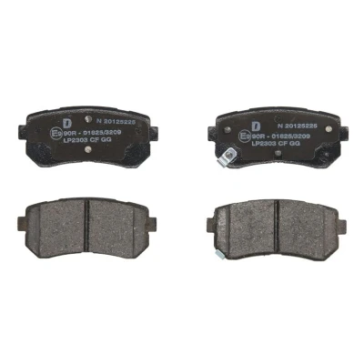 Imagen de DELPHI LP2303 Juego de pastillas freno con avisador acústico desgaste Chapa antichirridos sin accesorios HYUNDAI: ix35, i30 I Hatchback