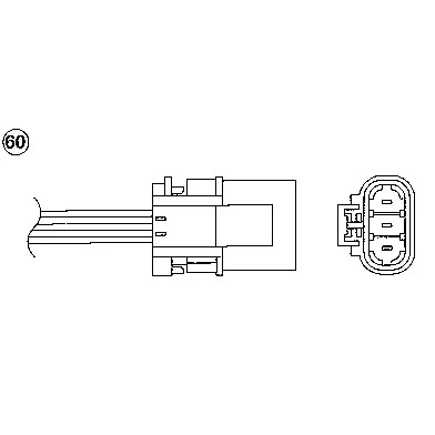 Imagen de NGK 1907 Sonda lambda 3 NISSAN: 100NX