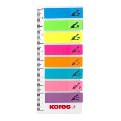 Imagen de &#039;Kores n45125 Page Marcador &quot;Sign Here de pantalla, 12 x 45 mm, 8 25 hojas