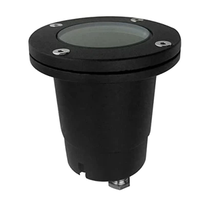 Imagen de FORLIGHT Tidian Plafoniera da esterno incasso rotonda 1 Luce nera IP67, GU10