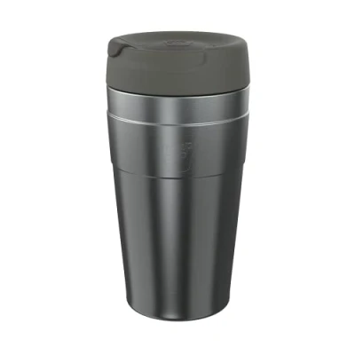 Imagen de KeepCup Traveller Taza de viaje reutilizable aislada al vacío con tapa a prueba fugas 454 ml Nitro Gloss