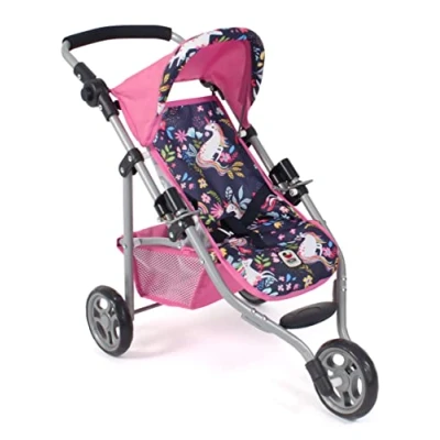 Imagen de Bayer Chic 2000 Cochecito de muñecas Lola, Jogging, Trotar muñecas, Unicornio, 612 43