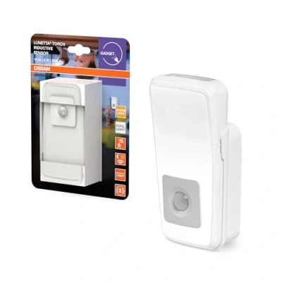 Imagen de OSRAM luz nocturna LUNETTA TORCH, sensor y antorcha integrados, 2W, 10lm, blanca fría diurna (3000 &amp; 4000 6500K), enchufe UE integrado, para uso en interiores