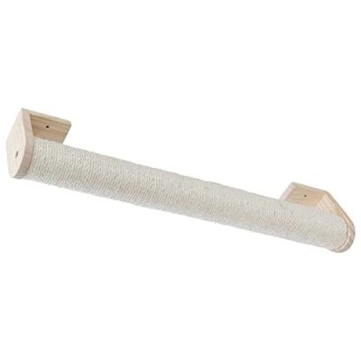Imagen de Kerbl Pet Columna rascador para Gatos, Montaje en Pared, Espacios pequeños o como extensión de Paredes Escalada, sisal Natural, 77 x 8,5 cm, Color Beige