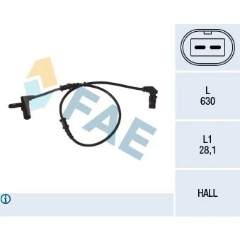 Imagen de Sensor, revoluciones de rueda FAE 78052