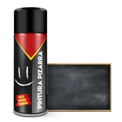 Imagen de TIENDA EURASIA Spray Pintura Pizarra Convierte Cualquier Superficie en una ​ Permite Trazar con tiza 150 ml 5x17.5 cm