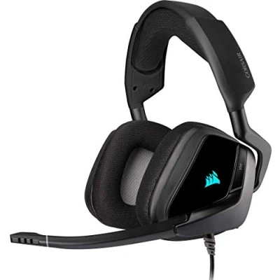 Imagen de Auriculares gaming Corsair Void Elite, De diadema, Con cable, Para PC, Micrófono, RGB, Negro