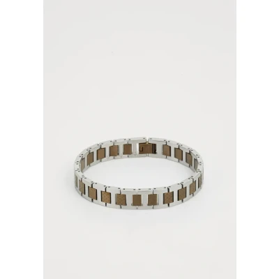 Imagen de Lacoste Metropole Pulsera silvercoloured/ khaki, Hombre, Talla: One Size, Silver coloured/ khaki
