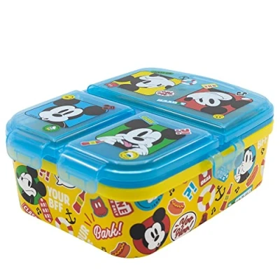 Imagen de Fiambrera infantil múltiple xl con 4 compartimentos de Mickey Mouse