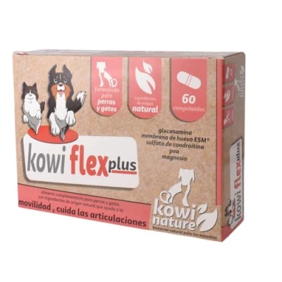 Imagen de Condroprotector Perros y Gatos. Antiinflamatorio Analgésico. Alta Concentración, Duración hasta 240 Días, Palmitoiletanolamida (PEA), Membrana de Huevo ESM, Glucosamina, Condroitina. 60 Comprimidos