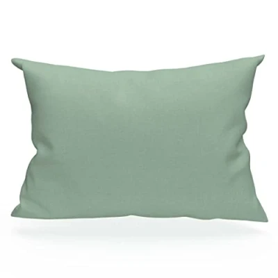 Imagen de Soleil d&#039;ocre Funda de almohada algodón 57 hilos, Verde Agua, 50 x 70 cm