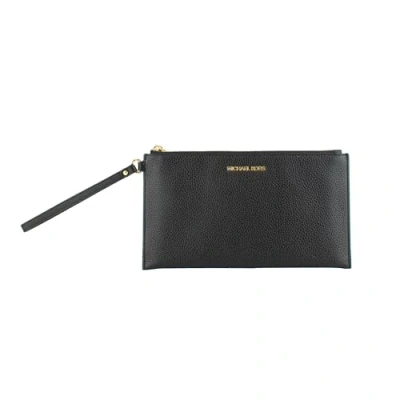 Imagen de Michael Kors Jet Set Travel Pebbled Leather Large Top Zip Wristlet, Negro