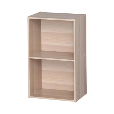 Imagen de Iris Ohyama, Armadietto, Libreria, Armadietto con 2 Ripiani, Grande Capacità, Multifunzionale, Robusto Ufficio, Camera da Letto, Soggiorno Rack Base per Ufficio CX 2FN Marrone Chiaro