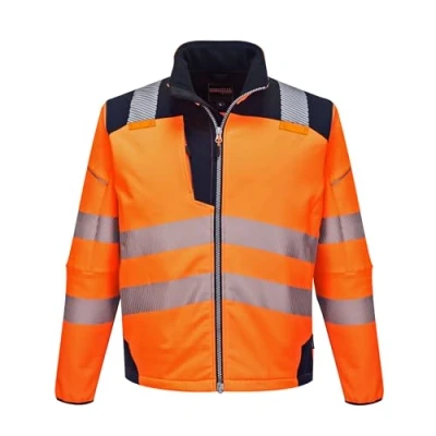 Imagen de Portwest Softshell De Alta Visibilidad Pw3, Tamaño: 4XL, Color: Naranja/Marino, T402ONR4XL