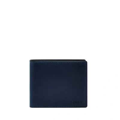 Imagen de Fossil Derrick, Accesorio de Viaje Billetera Plegable Hombres, Azul, Small