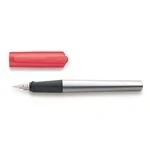 Imagen de Lamy nexx 0D5 Pluma estilográfica ligera y estable de aluminio con tapa color marrón neón mango antideslizante plumín acero inoxidable grosor M, ideal para principiantes, la escuela o