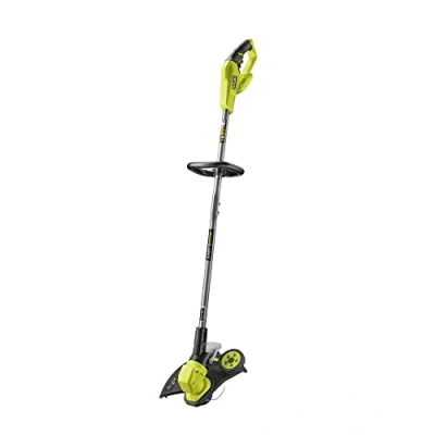 Imagen de RYOBI Cortabordes/Bordeador Inalámbrico 2 en 1 EasyEdge 18V One+ Diámetro de Cuchilla 33 cm Gran Cobertura Corte Ideal para Trabajos Acabado, Bordes Césped y Taludes RY18LT33A 0