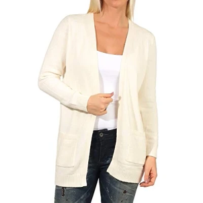 Imagen de ONLY OPEN NOOS Chaqueta de punto, Mujer, Talla: Small, Whitecap gray