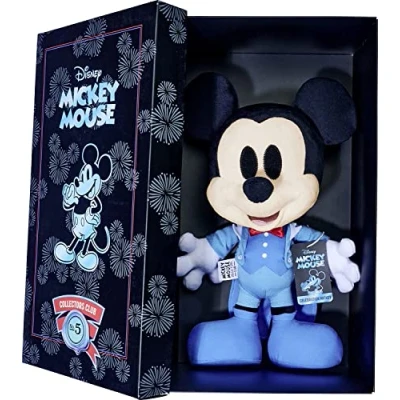 Imagen de Simba 6315870306 Mickey Mouse Celebración de Disney, Edición Mayo, Exclusivo Amazon, Peluche 35 cm en Caja Regalo, Especial, Limitada, Suave Juguete para Niños Desde el Nacimiento